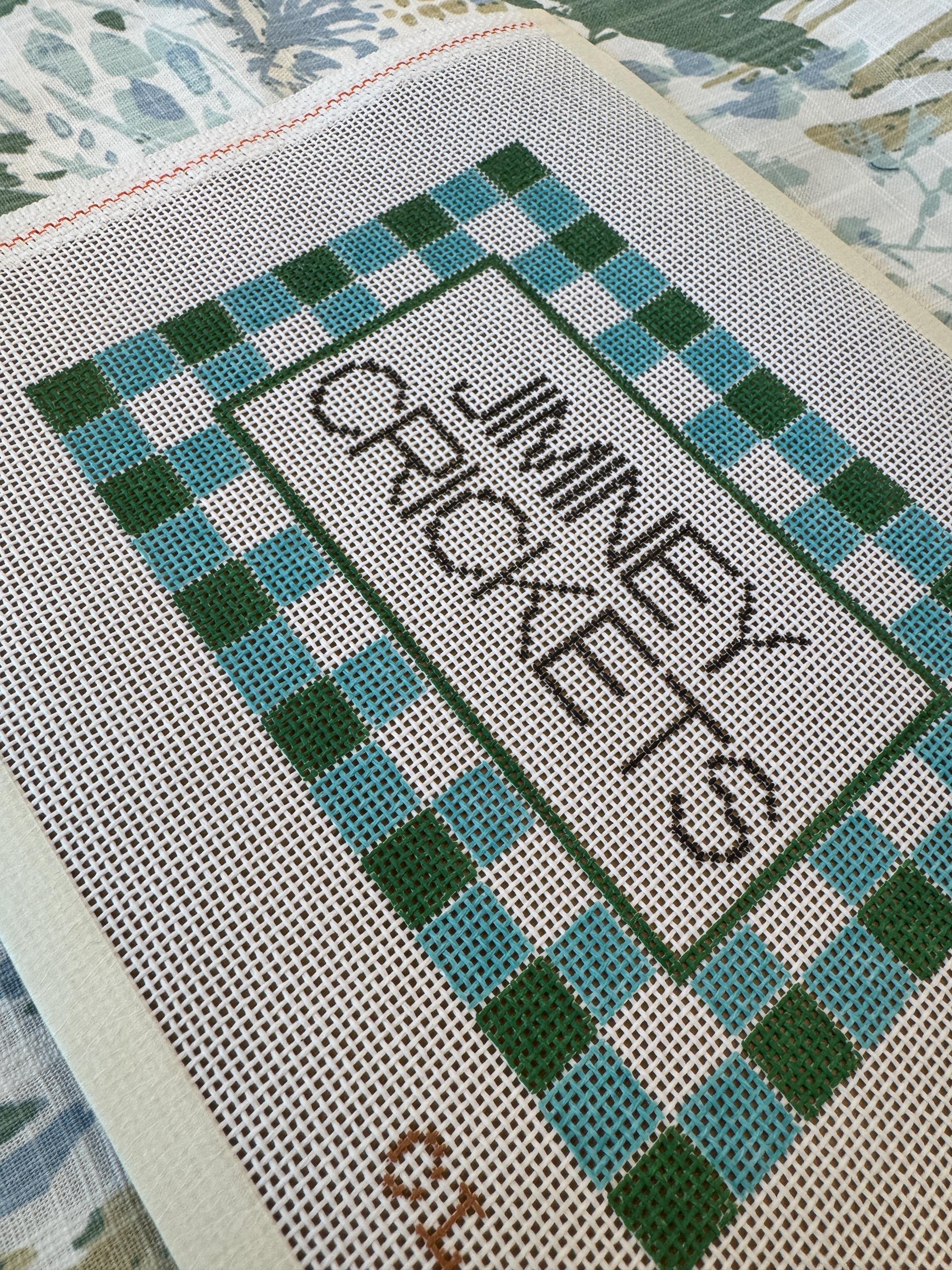 Needlepoint Canvas | Jiminey Crickets (approx 5x7) 14 mesh | Southern Sayings Ndlpt