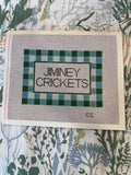 Needlepoint Canvas | Jiminey Crickets (approx 5x7) 14 mesh | Southern Sayings Ndlpt