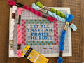 Needlepoint Canvas | Psalm 103 Praise the Lord (4x6 inch) | Hand-Painted | 14 mesh